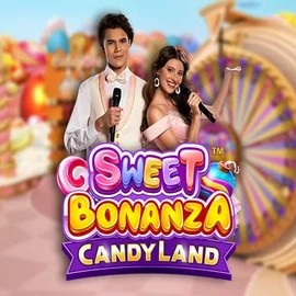Sweet Bonanza Candy Land Live online game logo by Pragmatic Play on tenexcasino.eu